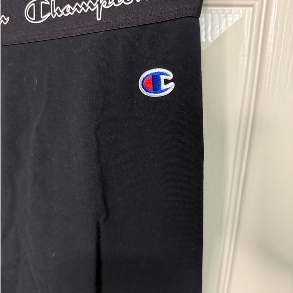 Women’s Champion Cotton Black High waisted‎ Logo Leggings Size Small NWOT - Picture 2 of 6